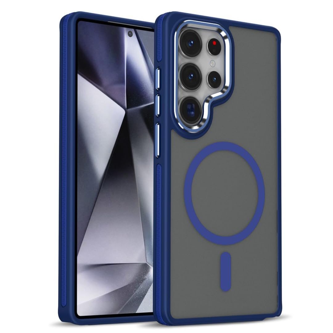 Coque Samsung S24 FE magnétique bleu avec protection antichoc