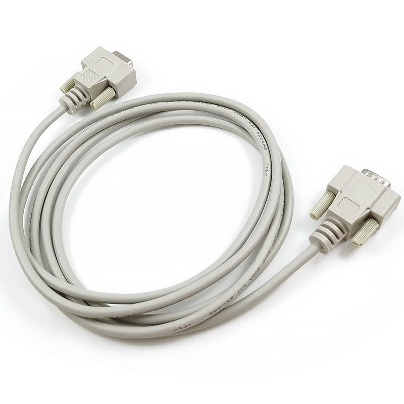 9-pin Serial COM Data Cable DB9 Male to Female Straight Extended RS232 Cable 1 Meter