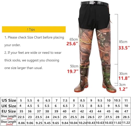 Botas de PVC para Pesca y Caza Unisex con Bolsillo Integrado 7