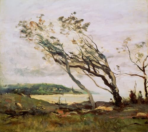 Affiche de Arts Jour d'orage de Jean Baptiste Camille Corot sur toile