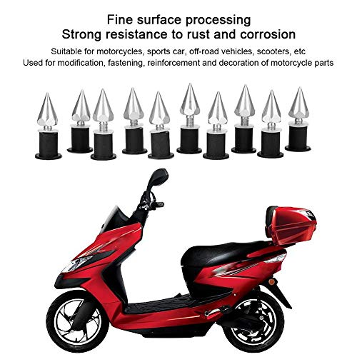 Image of Wind Screen Spike,Windshield M5 Screws Nuts Fit for Motorcycle Modification, Silver, default