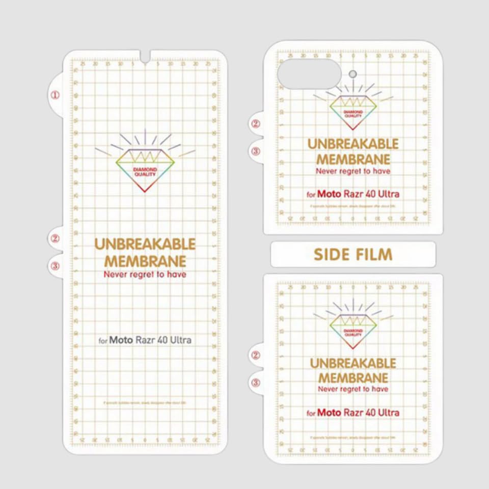 JarttarnHydrogel Film Compatible with Motorola Razr 40 Ultra Soft HD Clear Front Back Screen Protector for Razr 40 Ultra Film Not Glass