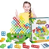 Lktvys Kids Dinosaur Tower Stacking Game! 64PCS Upgraded Stacking Blocks – Bigger, Smoother & Faster | STEM Toys for Kids Ages 3-8 & Adults | Family Party Game for Birthdays & Holidays