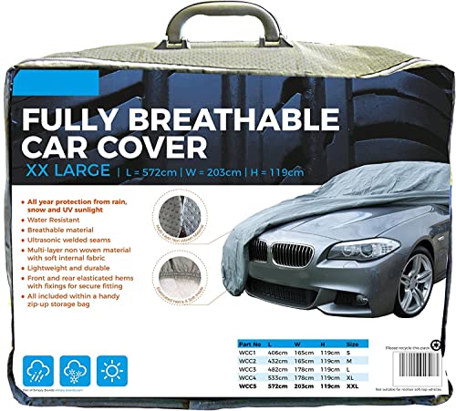 Netagon Extra Large XXL Waterproof & Breathable Indoor and Outdoor Car Protection Full Cover