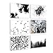 BIL-YOPIN Canvas Wall Art Abstract Painting Prints Wall Artworks Pictures 6 Panels Canvas Print Wall Décor Paintings for Home Living Room Bedroom Decoration Office Framed Ready to Hang,11x15in x6pcs