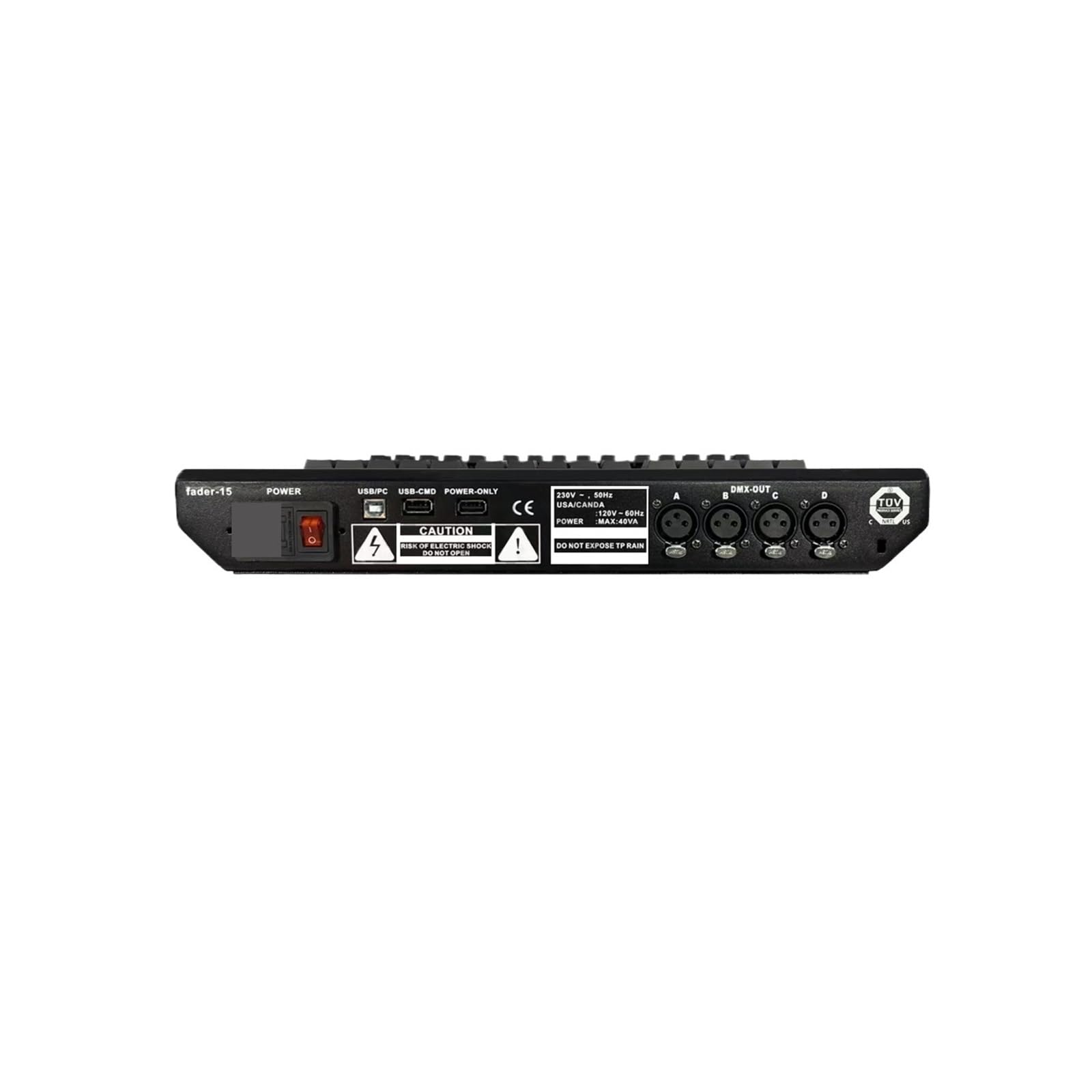 Controlador DMX, Consola de control luces escenario MA2 Fader Wing, consola iluminación LED DMX 512 for focos cabeza móvil PAR, DJ(5pin)