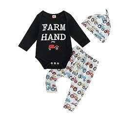 Farm Hand Tractor Black Long Sleeve
