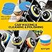 Holikme 22Pack Drill Brush Attachments Set,Scrub Pads & Sponge, Buffing Pads,Power Scrubber Brush,Car Polishing Pad Kit,Wax Applicator Pad,Car Cleaning Kit,Masonry Brushes,Cleaning Supplies