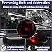 RQG Solar Strobe Lights*2 and Fake Car Alarm Light *2, Colorful Led Warning Light,Automotive Interior Flash Anti Collision Light,Anti-Theft Security Alarm Lights for Car Truck Motorcycle, 4 Pack