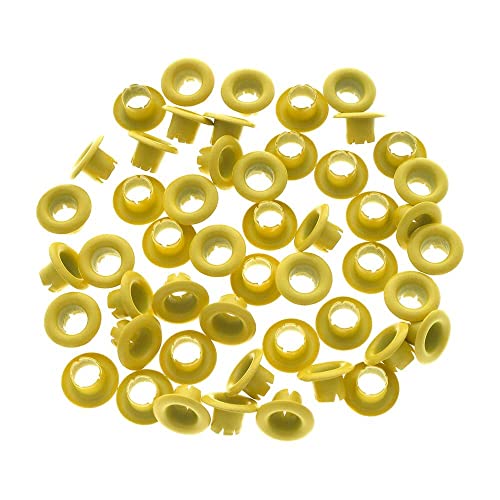 Mimo Ilhós Creating - Redondo - Amarelo Sol - 4,5 mm - 50 Unids - Ideal Para Projetos de Scrapbook,