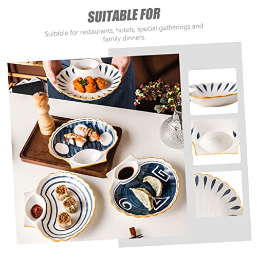 Set de platos sushi para dumplings de cerámica miniatura 4