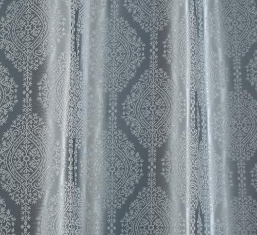 Image of Room Darkening Grommet Curtains 9 Feet Long Set of 3 pcs for Living Room | 70-75% Room Darkening Long Door Curtain Panel, Grey