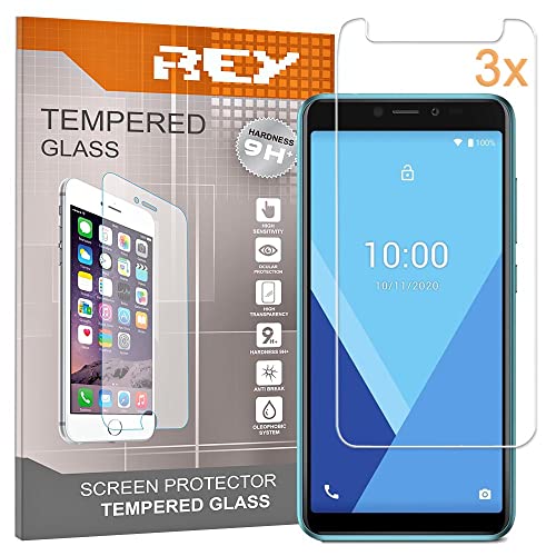REY [Lot de 3] Verre Trempé pour WIKO Y51, Protecteur d'écran qualité supérieure