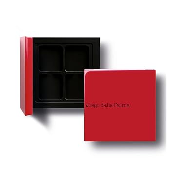 Diego dalla Palma Customizable Eyeshadow Palette- Practical And Functional Magnetic Compact- Includes A Mirror- 4 Slots For Replaceable Eyeshadows- In Iconic Red Color- Refill System- 1 Pc