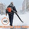 PROYAMA 72CC Gas Backpack Leaf Blower, 2-Cycle 880CFM 275MPH Gas Powered Engine, 2 in 1 Nozzle Low Vibration and Ergonomic Design with Cruise Control for Outdoor GardenYard Cleaning and Snow Removal