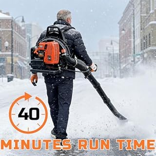 PROYAMA 72CC Gas Backpack Leaf Blower, 2-Cycle 880CFM 275MPH Gas Powered Engine, 2 in 1 Nozzle Low Vibration and Ergonomic Design with Cruise Control for Outdoor GardenYard Cleaning and Snow Removal