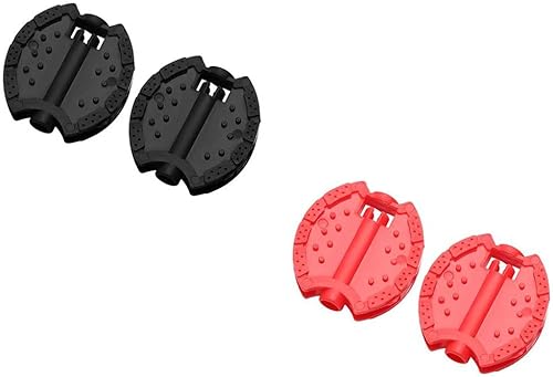 2 pares de pedales de triciclo para niños pequeños, eje de husillo de 5/16 pulgadas, reposapiés plano para niños, triciclo rojo, triciclo al aire