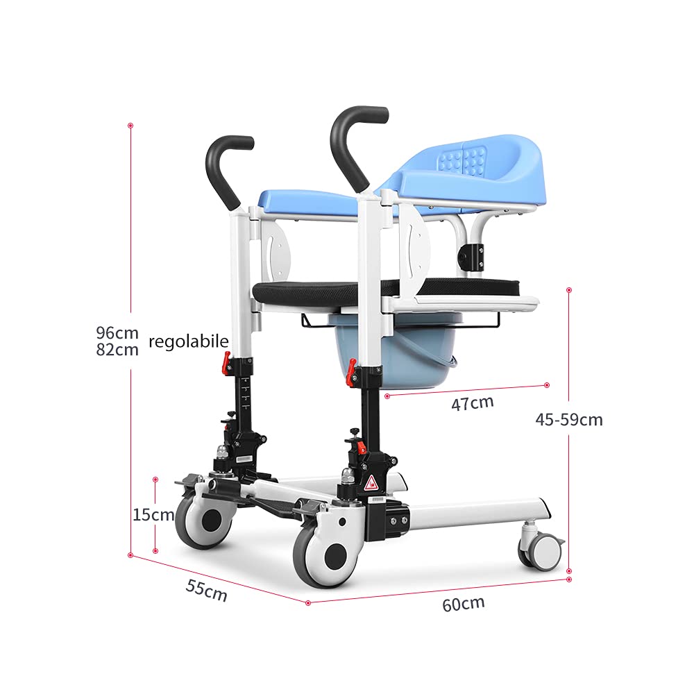 Imbracatura per Sollevatore Disabili Elettrico - JABALUX Letto Elettrico per Disabili Aiuta gli Anziani a Salire Facilmente Sulla Sollevatore Anziani per Fare il Bagno Mangiare e Andare in Bagno