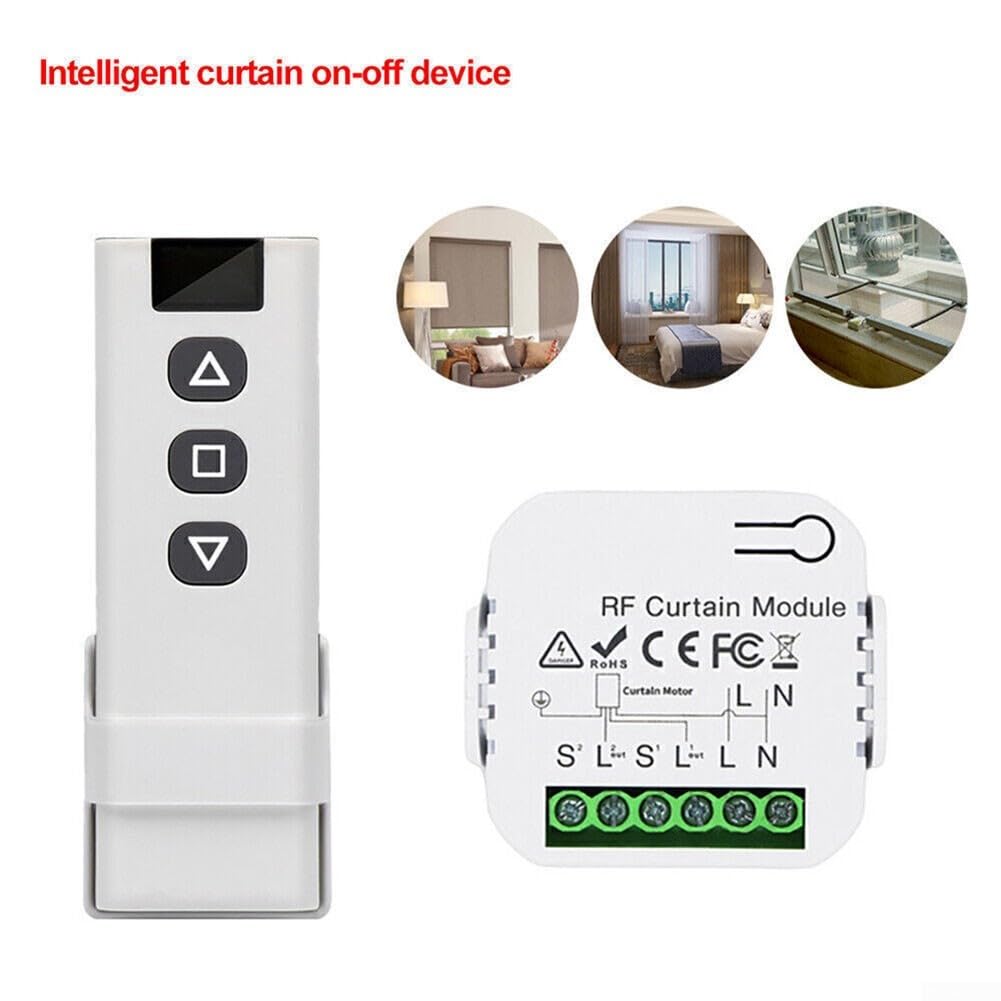 Kit Controllo Radio Per Tapparelle - Telecomando RF + Ricevitore 230V, Per Tende E Tende Da Sole - Foto 3