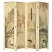 MyGift 4-Panel Asian-Inspired Bamboo-Screen Room Divider