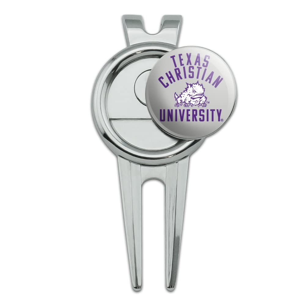 GRAPHICS & MORE TCU Horned Frogs Golf Divot Repair Tool and Ball Marker