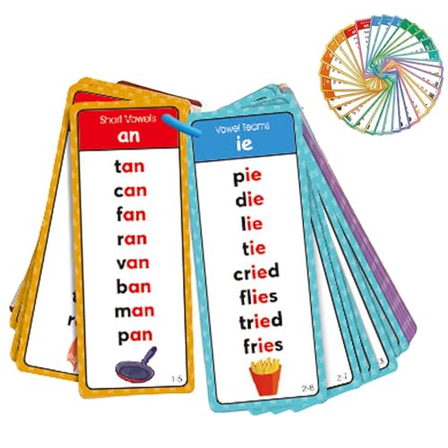 Tarjetas didácticas de fonética para llevar de viaje y aprender en la guardería