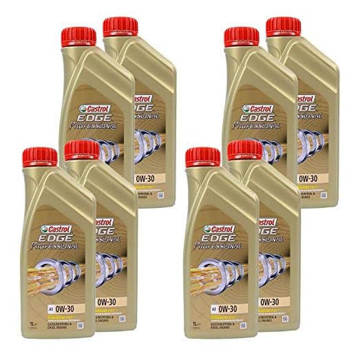 8 x 1 L liter Castrol Edge Professional Titanium FST™ A3 0W-30 motorolja