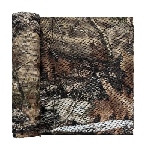 Dingtianlidi カモフラージュネット 日除けネット ギリーネット カーテンカバー ミュートメッシュカモフラージュメッシュカバー 偽装網 サンシェード 日除け 風通し 目隠し キャンプ 野外活動 狩猟 断熱材 ハンティン グブラインド用 (1.5*