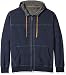 GH Bass Men's Big and Tall Sueded Fleece Long Sleeve Hooded Jacket