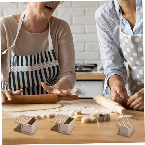 Moule à pain Pullman avec couvercle mini moules ondulés cube pour boîte de cuisson - 3
