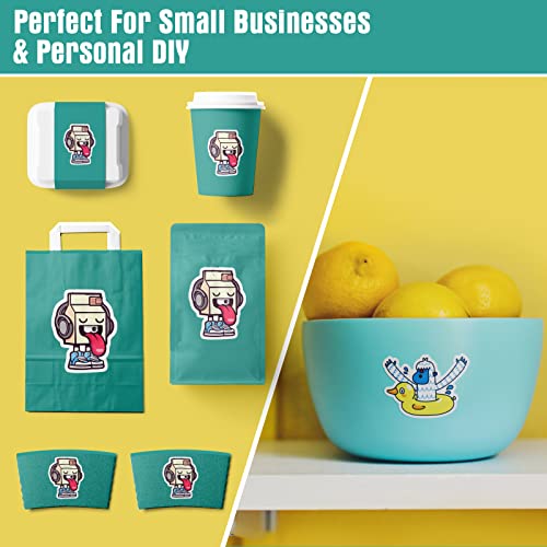 Mecolour Printable Vinyl Sticker Paper For Inkjet Printer - 50 Sheets Glossy White Waterproof, Dries Quickly Vivid Colors, Holds Ink Well- Tear Resistant #TOP2