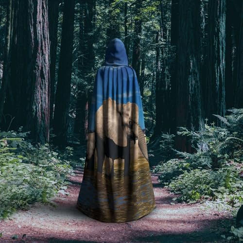 Cape à capuche éléphant unisexe pour déguisement de carnaval - 6