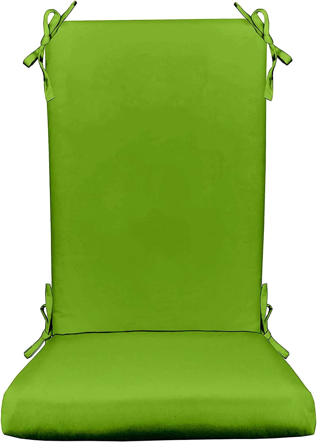 RSH Décor Indoor Outdoor Tempotest Foam Rocker Rocking Chair Pad Cushions, Fits Cracker Barrel Rocker, Cushion Back 18 W x 24 H and Seat 18 W x 20 D, Choose Color (Classic Macaw Green)