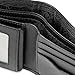Calvin Klein mens RFID Leather Minimalist Bifold Wallet With ID Window Black Slimfold