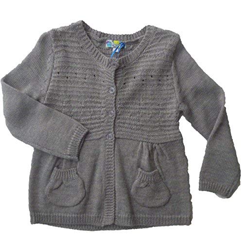 Gilet Fille Gris 4 Ans | Cardigan Tricot Enfant Vêtement