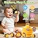 Baby Toys 6-12 Months - Soft Beehive Infant Toy with 5 Sensory Bees, Rattle, Crinkle, Squeaker, Mirror & Music, Montessori Toys for Babies 3 6 9 12 18 Months, Baby Boys Girls Christmas Birthday Gifts