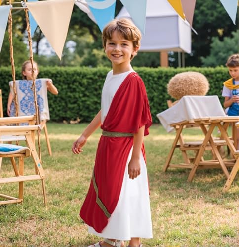 Disfraz de Toga para Niños Estilo Dios Griego Romano miniatura 4