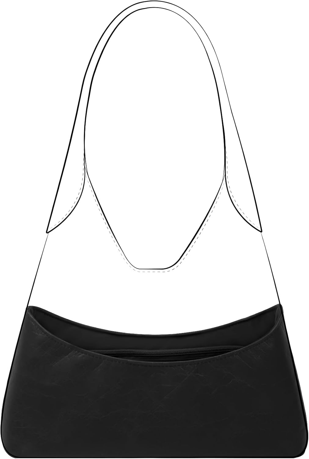 DGAZ Lightweight Purse Organizer Insert for Coach brooklyn Bags,silk and DupontPaper handbag inner for Luxury Bag(brooklyn39,Black)