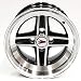 TARGA LLANTA 13x8 Negro