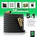 Nifty Grower Expandable Garden Hose 100FT - Hoses Expandable 100 FT Heavy Duty w/ Double Latex Core - 100 Foot Hose w/ Brass Fittings - Collapsible Hose 100FT - No-Kink Expanding Hose 100 FT