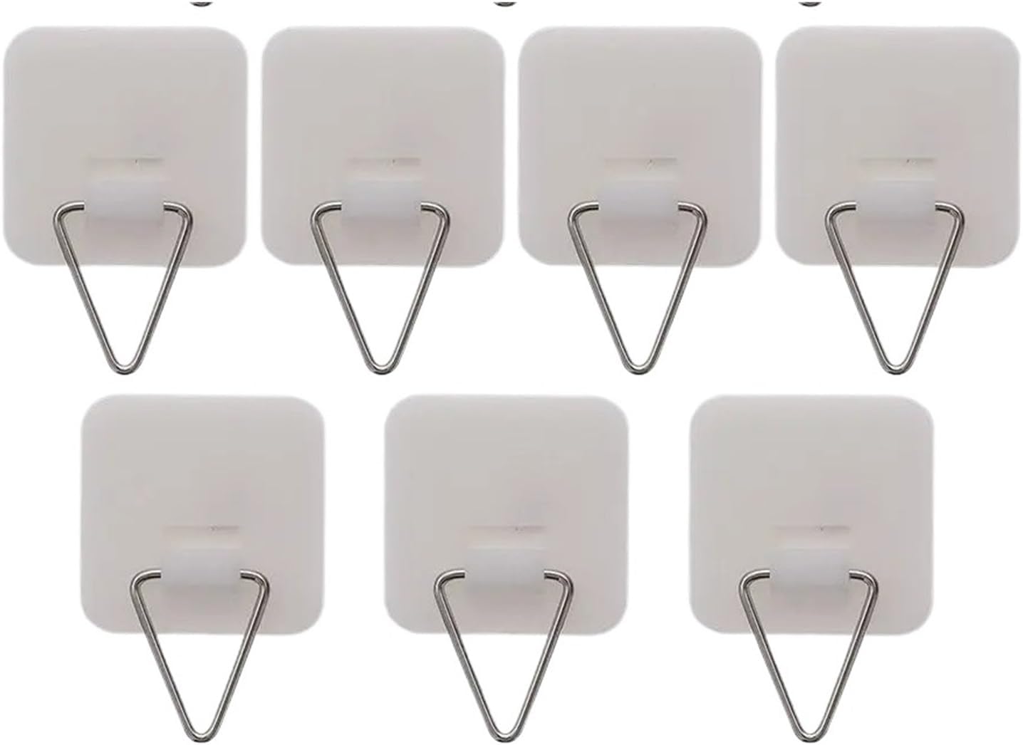 Plate Wall Hangers For Display 100Pcs Invisible Plates Hanger Set–Vertical Wall-Mounted Dish Holders With Self-Sticking Hook For Hanging Decorative Plates(Large square)