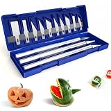 15Pcs Precision Craft Hobby Knife Kits, Utility Art Knife Sets, Sharp Razor Knives Tool for Carving,