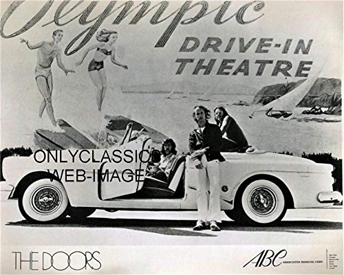 OnlyClassics Jim Morrison The Doors Promotional 8X10 Photo at Olympic Drive-in Movie Theater OnlyClassics Jim Morrison The Doors Promotional 8X10 Photo at Olympic Drive-in Movie Theater