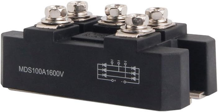 BestTong 5 Terminals 3 Phase Full Wave Diode Module Bridge Rectifier 100A 1600V MDS100A