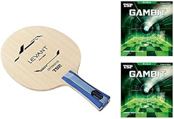 Amazon Tsp シェーク ラケット ラバー貼り合わせセット レバントfl ギャンビット 赤 黒 ティエスピー Tsp シェークハンドラケット