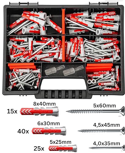 Fischer DuoPower assortiment de chevilles pour fixer dans le plâtre