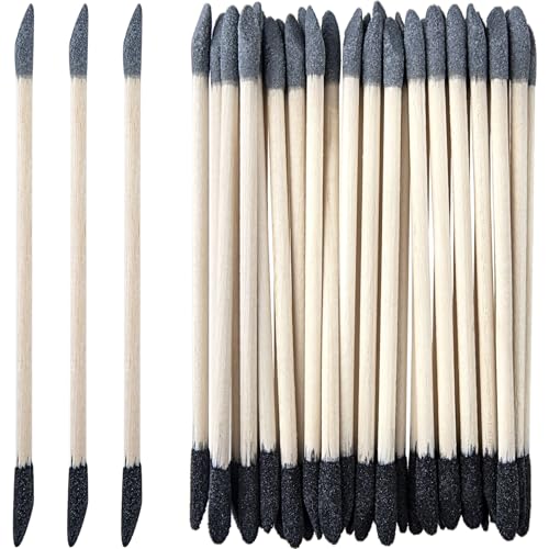Hinzic 20 Pcs Sanding Sticks 5.5 X 0.2 Inch Double End Matchsticks Sanding Twigs 150/280 Grit Fine Detailing Polishing Tool For Plastic Models Miniatures Wood Hobby Stuffers cover