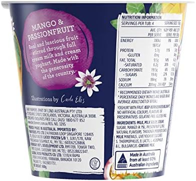 Dairy Farmers Yoghurt, Mango/Passion Fruit, 600g - Chilled 1