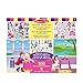 Melissa & Doug Reusable Sticker Pads Set: Fairies, Princess Castle, Play House, Dress-Up - 680+ Stickers