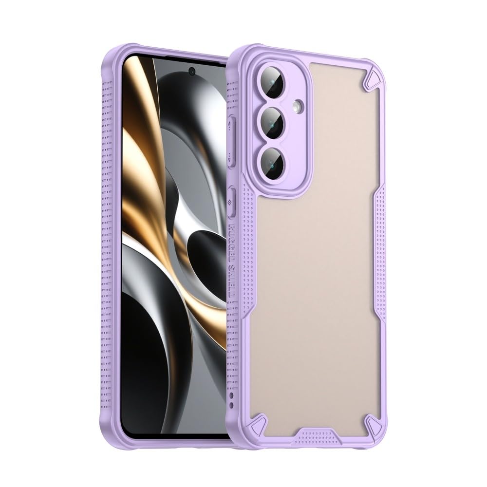 Coque Samsung S25 Plus violette en silicone givré rigide - 8